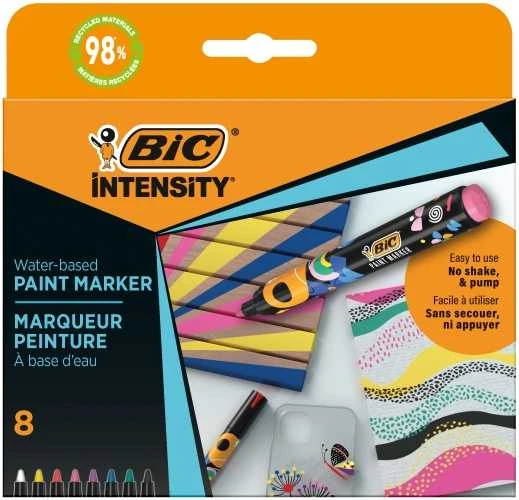 BIC Žymeklis Intensity Paint Marker 8 spalvų rinkinys