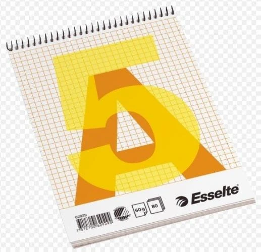 Bloknotas su spirale ESSELTE, A5, 80 lapų