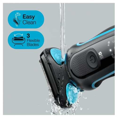 Braun | Shaver | 51-M1200s | Operating time (max) 50 min | Wet & Dry | Juodas/Mint