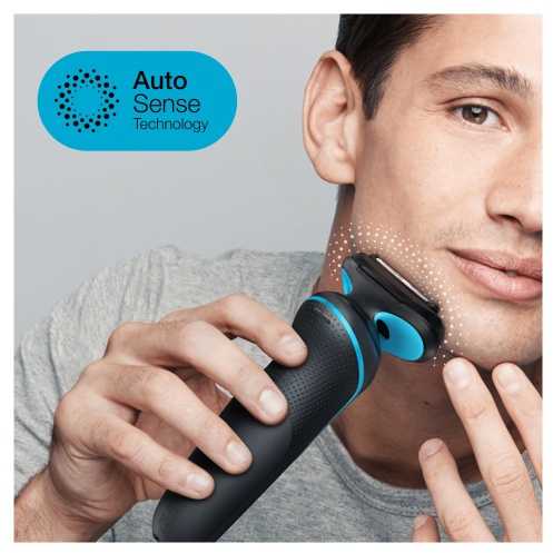Braun | Shaver | 51-M1200s | Operating time (max) 50 min | Wet & Dry | Juodas/Mint
