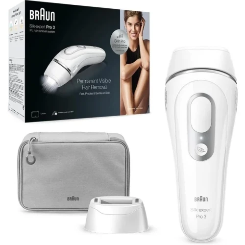 Braun Silk-expert Pro 3 IPL PL3020 balta ir-sidabrinė