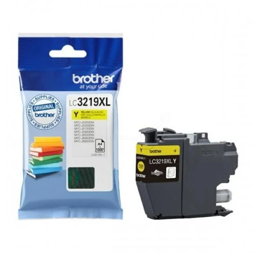 BROTHER LC-3219XLY Geltonas INK CARTRIDGE, 1,500P