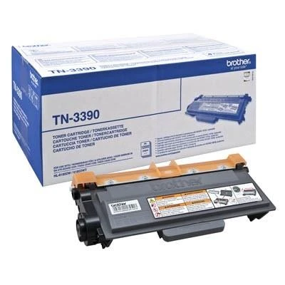 Brother TN-3390 Toneris Cartridge, Juodas