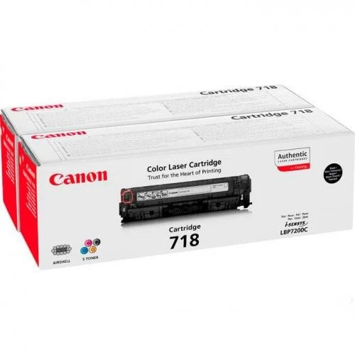 Toneris Canon CLBP718 BK 2P | LBP7200 / LBP7210 / LBP7660 / LBP7680