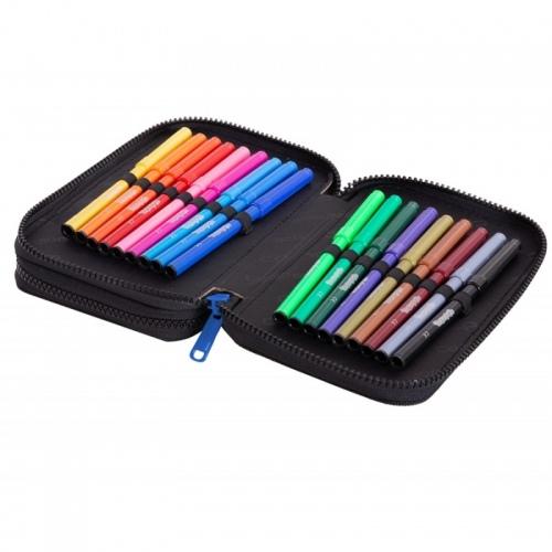 Cool Pack Forminis dviejų skyrių penalas su priedais CoolPack Football mėlynas