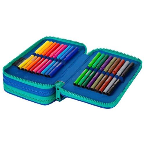 Cool Pack Forminis trijų skyrių penalas su priedais CoolPack Jumper 3 Gradient Ocean