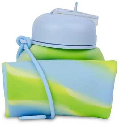 Blue Mėlyna Gertuvė silikoninė CoolPack Pump 600 ml Girls Mėlyna