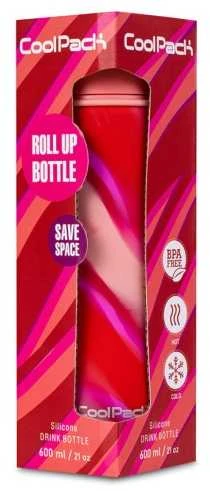 Pink Rožinė Gertuvė silikoninė CoolPack Pump 600 ml Girls Rožinė