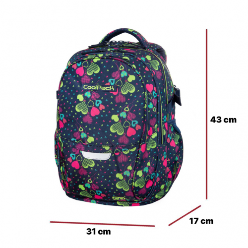 Cool Pack Kuprinė CoolPack Factor Lime Hearts NP