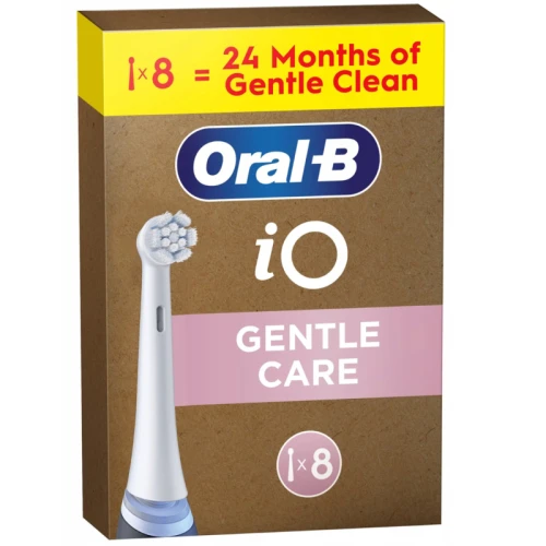 Braun Oral-B iOral Gentle Clean pakaitiniai dantų šepetėliai, 8 vnt.