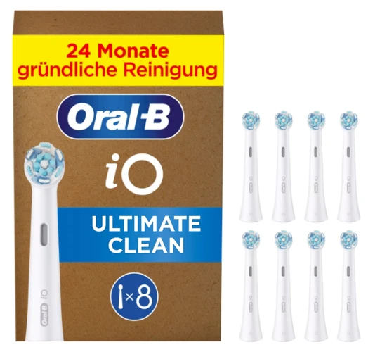 Dantų šepetėlių antgaliai Oral-B iO Ultimate Cleaning baltas 8 vnt