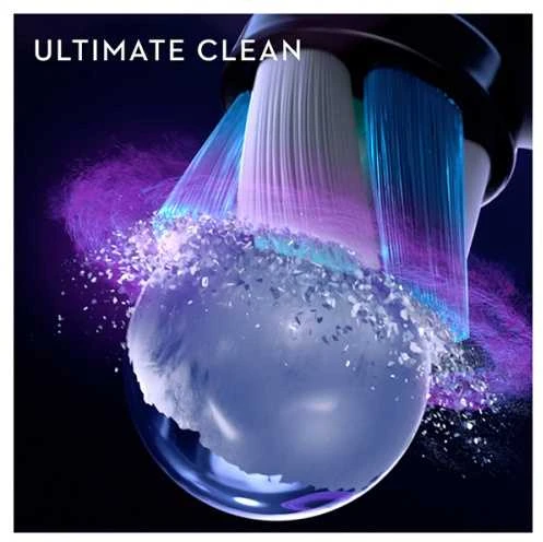 BRAUN iO RB CB-4 Ultimate Clean Juodas 4ct antgaliai dantų šepetėliui