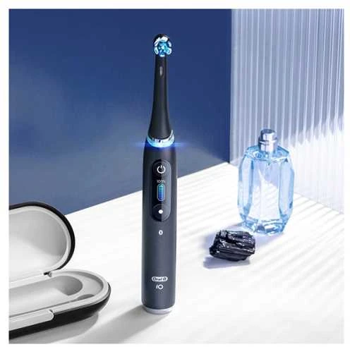 BRAUN iO RB CB-4 Ultimate Clean Juodas 4ct antgaliai dantų šepetėliui