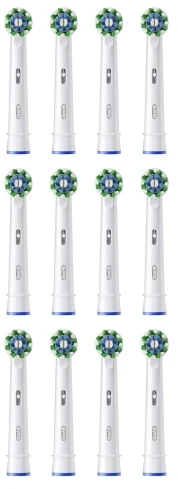 Oral-B Pro Cross Action x12 Dantų šepetėlio galvutės, Balta
