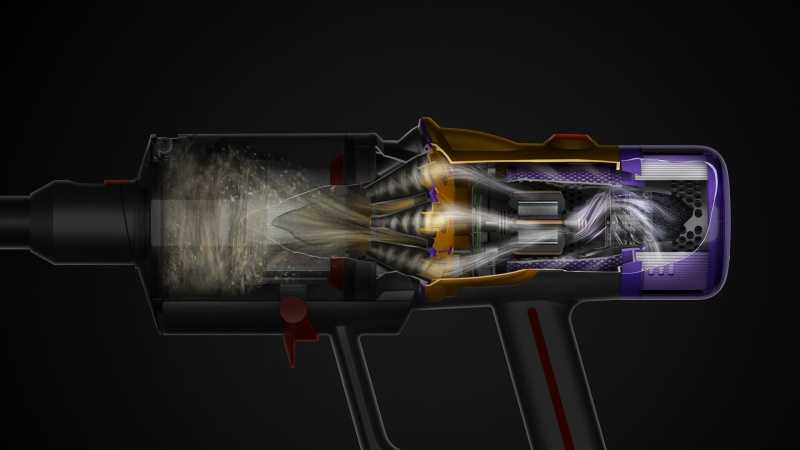 Dyson V12 Detect Slim Absolute (2023) Belaidis dulkių siurblys, Nickel/Geltona (SPEC)