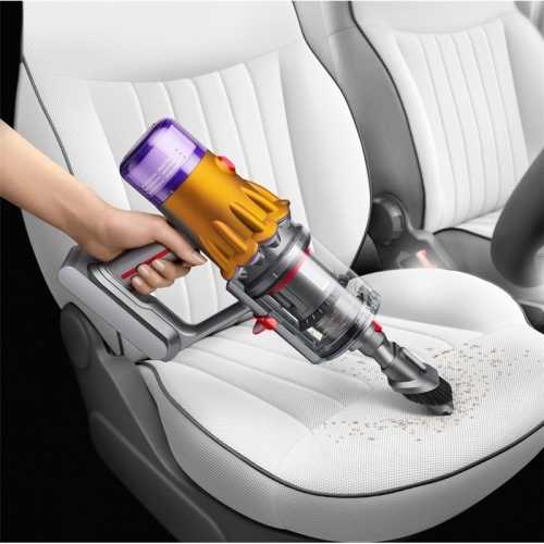 Dyson V12 Detect Slim Absolute (2023) Belaidis dulkių siurblys, Nickel/Geltona (SPEC)