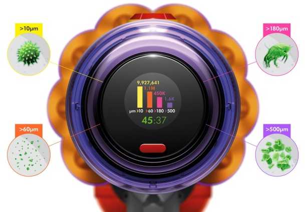 Dyson V12 Detect Slim Absolute (2023) Belaidis dulkių siurblys, Nickel/Geltona (SPEC)