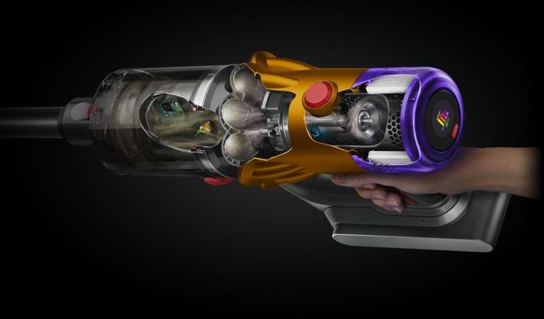 Dyson V12 Detect Slim Absolute (2023) Belaidis dulkių siurblys, Nickel/Geltona (SPEC)