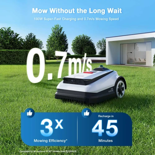 Belaidis vejos pjovimo robotas Ecovacs Goat A3000 LiDAR