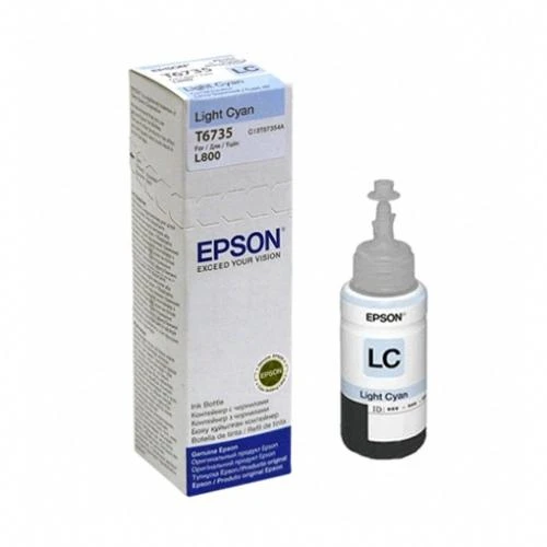 EPSON T6735 LIGHT CYAN RAŠALO BUTELĖLIS 70ml