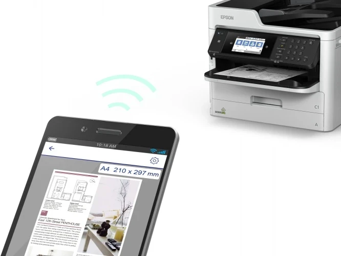 Epson WorkForce Pro WF-M5799DWF Spausdintuvas rašalinis B/W MFP A4, Counter From 100K to 180K (Used) (Atnaujinta)