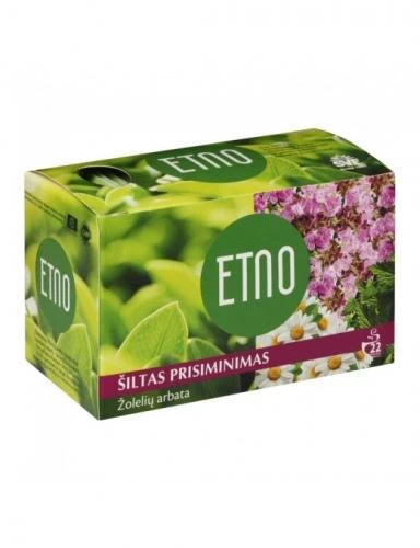 Žolelių arbata ETNO Šiltas prisiminimas, 33g (1.5g x 22 vnt.)