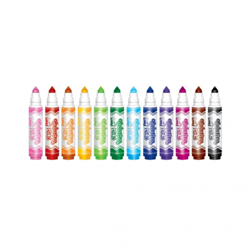 COLORINO KIDS flomasteriai Mini, 12 spalvų, 32117PTR
