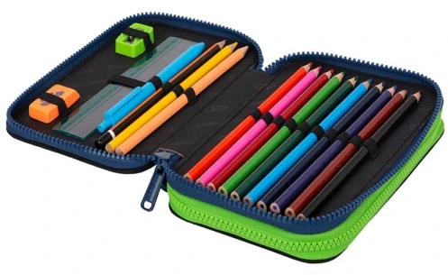 Forminis dviejų skyrių penalas su priedais CoolPack Jumper 2 Monster Team