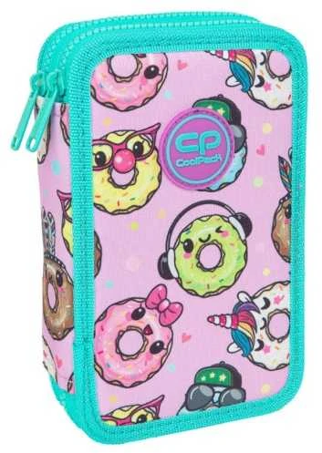 Forminis dviejų skyrių penalas su priedais CoolPack Jumper 2 Happy donuts