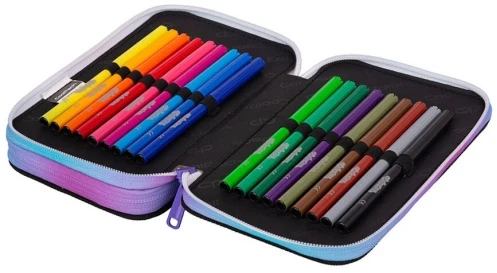 Forminis dviejų skyrių penalas su priedais CoolPack Jumper 2 Star Night