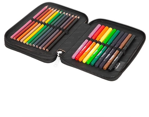 Forminis dviejų skyrių penalas su priedais CoolPack Jumper XL Let's Gol