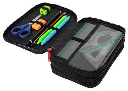 Forminis trijų skyrių penalas su priedais CoolPack Jumper 3 BEAR