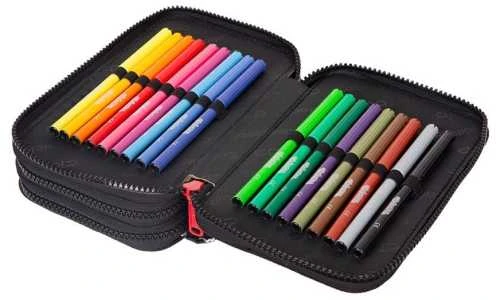 Forminis trijų skyrių penalas su priedais CoolPack Jumper 3 BEAR