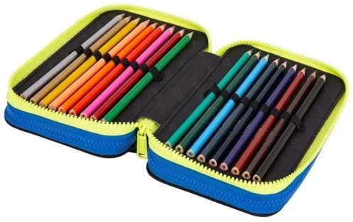 Cool Pack Forminis trijų skyrių penalas su priedais CoolPack Jumper 3 ATLANTIS