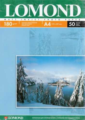 Fotopopierius Lomond Photo Inkjet Paper Matinis 180 g/m2 A4, 50 lapų