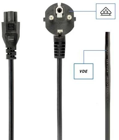 GEMBIRD Maitinimo laidas C5 VDE patvirtintas 1 m