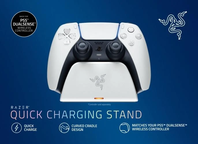 Razer universalus greito įkrovimo stovas, skirtas PlayStation 5, Baltas | Razer | Universalus greito įkrovimo stovas, skirtas PlayStation 5