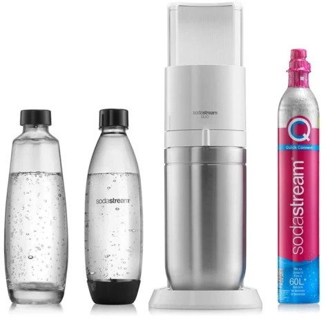 Gazuotų gėrimų gaminimo aparatas SodaStream DUO, baltas
