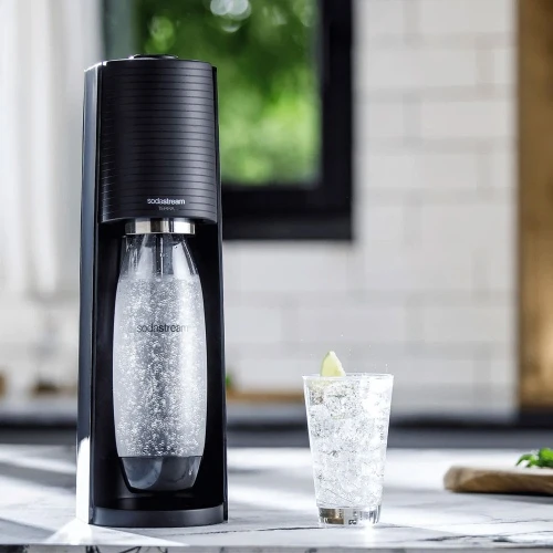 Gazuotų gėrimų gaminimo aparatas SodaStream Terra, juodas