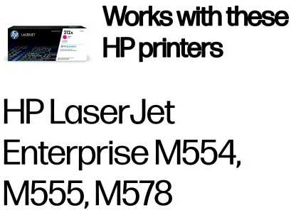 Hewlett Packard (HP) HP 212A (W2123A) Lazerinė kasetė, Purpurinė