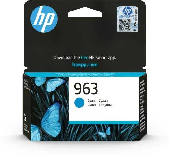 Hewlett Packard (HP) HP 963 (3JA23AE) Rašalinė kasetė, Žydra