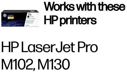 Hewlett Packard (HP) HP 17A Juodas lazerinis Toneris Cartridge, 1600 pages, for HP LaserJet Pro M102a, M130a