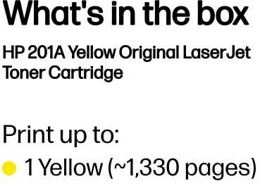 Hewlett Packard (HP) HP 201A Geltona lazerinis Toneris Cartridge, 1330 pages, for HP Color LaserJet 277, Pro M252