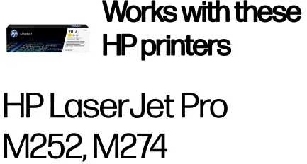 Hewlett Packard (HP) HP 201A Geltona lazerinis Toneris Cartridge, 1330 pages, for HP Color LaserJet 277, Pro M252