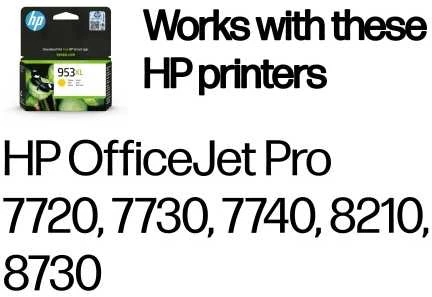 Hewlett Packard (HP) HP 953XL didelio našumo Geltona originali rašalo kasetė (1600 puslapių)