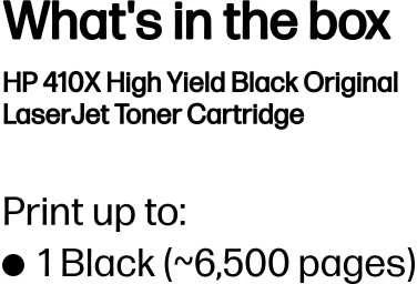 Hewlett Packard (HP) HP 410X didelės talpos Juodas Lase Toneris Cartridge, 6500 puslapių, skirta HP LaserJet Pro M452, LaserJet Pro M477