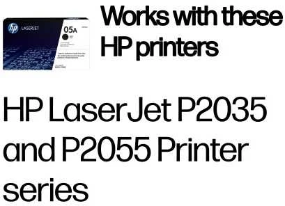 Hewlett Packard (HP) HP 05A Juodas kasetė, 2300 puslapių, skirta HP LaserJet P2035, 2055