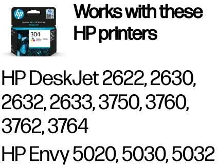 Hewlett Packard (HP) HP 304 Tri-color (N9K05AE) Rašalinė kasetė, CMY