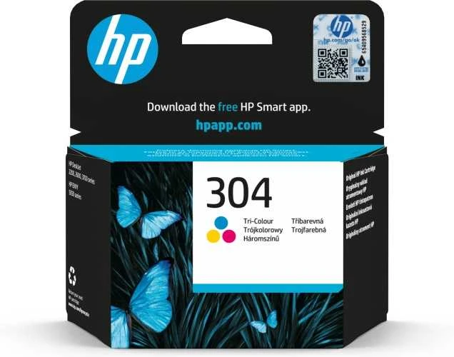 Hewlett Packard (HP) HP 304 Tri-color (N9K05AE) Rašalinė kasetė, CMY