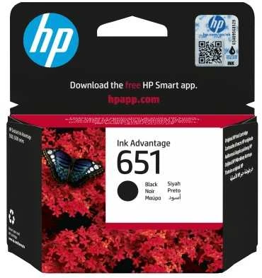 Hewlett Packard (HP) HP 651 (C2P10AE) Rašalinė kasetė, Juoda